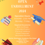 Enrollemnt banner for Martha Washington/